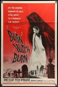 2p141 BURN WITCH BURN 1sh '62 undead demons of Hell arise to terrorize the world!