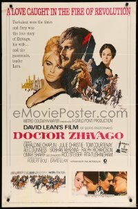 2p214 DOCTOR ZHIVAGO 1sh R72 Omar Sharif, Julie Christie, David Lean English epic, Terpning art!