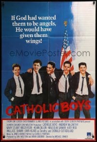 2p342 HEAVEN HELP US English 1sh '85 Catholic school comedy, wacky image of cast!