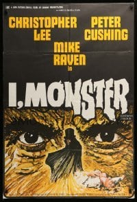 2p395 I, MONSTER English 1sh '71 Christopher Lee & Peter Cushing in a Dr. Jekyll & Mr. Hyde story!