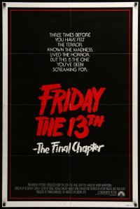 2p288 FRIDAY THE 13th - THE FINAL CHAPTER int'l 1sh '84 slasher sequel, this is Jason's unlucky day!