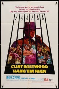 2p334 HANG 'EM HIGH 1sh '68 Clint Eastwood, they hung the wrong man & didn't finish the job!