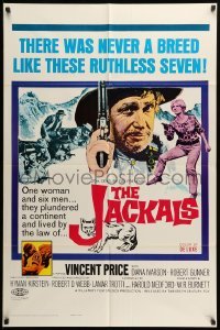 2p422 JACKALS 1sh '67 Vincent Price plundering in South Africa with ruthless companions!