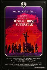 2p430 JESUS CHRIST SUPERSTAR 1sh '73 Andrew Lloyd Webber religious musical, borderless design!