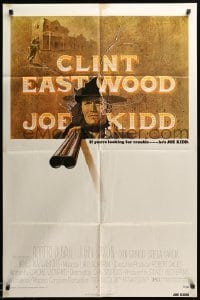 2p431 JOE KIDD 1sh '72 John Sturges, if you're looking for trouble, he's Clint Eastwood!