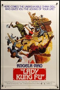 2p461 LADY KUNG FU 1sh '73 the unbreakable China doll who gives you the licking of your life!