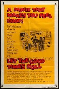 2p481 LET THE GOOD TIMES ROLL style D 1sh '73 Chuck Berry, Bill Haley & real '50s rockers!