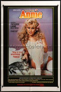 2p495 LITTLE OFTEN ANNIE video/theatrical 1sh '84 sexy Desiree Lane would try anything TWICE!