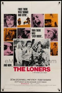 2p506 LONERS 1sh '72 biker Dean Stockwell breaks hearts, the wildest breed of them all!