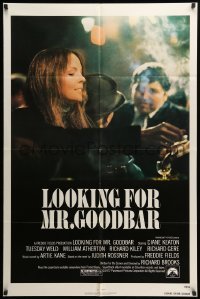 2p510 LOOKING FOR MR. GOODBAR 1sh '77 close up of Diane Keaton, directed by Richard Brooks!