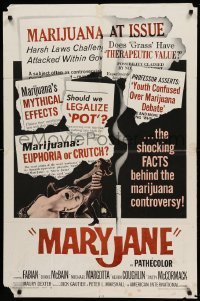 2p551 MARYJANE 1sh '68 AIP, marijuana, drugs, Fabian, Teri Garr, the shocking facts!
