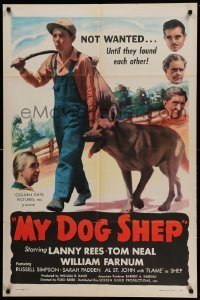 2p591 MY DOG SHEP 1sh '46 boy and his German Shepherd, adventure & romance roam the road!