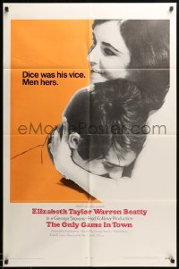 2p644 ONLY GAME IN TOWN int'l 1sh '69 Elizabeth Taylor & Warren Beatty are in love in Las Vegas!