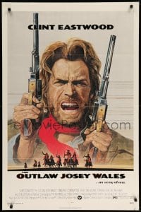 2p656 OUTLAW JOSEY WALES NSS style 1sh '76 Clint Eastwood is an army of one, Roy Anderson art!