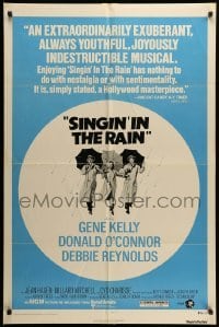 2p781 SINGIN' IN THE RAIN 1sh R75 Gene Kelly, Donald O'Connor, Debbie Reynolds, classic musical!
