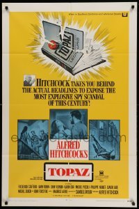 2p902 TOPAZ 1sh '69 Alfred Hitchcock, explosive scandal of this century!