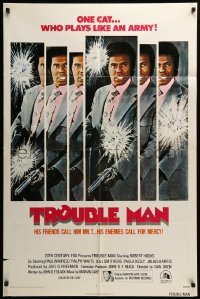 2p916 TROUBLE MAN int'l 1sh '72 Robert Hooks, a black African-American cat who plays like an army!