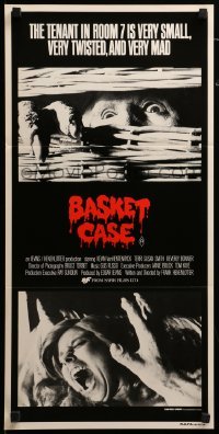 2r792 BASKET CASE Aust daybill '82 the tenant in room 7 is very small, very twisted & VERY mad!