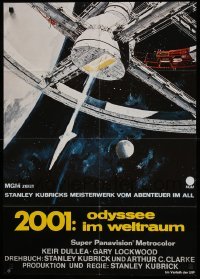 2r553 2001: A SPACE ODYSSEY German R80s Stanley Kubrick, Bob McCall art of space wheel!
