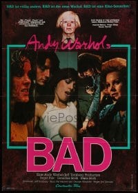 2r561 ANDY WARHOL'S BAD German '77 Carroll Baker, Perry King, sexploitation black comedy!