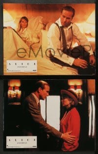 2r189 ALICE 8 French LCs '91 directed by Woody Allen, Alec Baldwin, Mia Farrow, William Hurt!