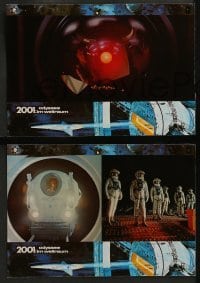 2r110 2001: A SPACE ODYSSEY 8 German LCs R80s Kier Dullea, Lockwood, Kubrick sci-fi classic!