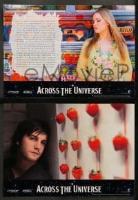 2r129 ACROSS THE UNIVERSE 4 German LCs '07 Evan Rachel Wood, romance to the music of the Beatles!