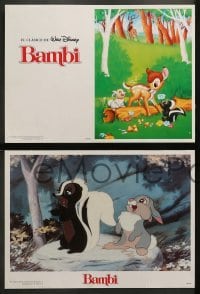 2r062 BAMBI 12 Spanish LCs R90s Walt Disney cartoon deer classic, Thumper & Flower, great images!