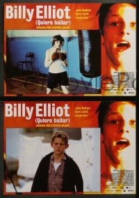 2r064 BILLY ELLIOT 12 Spanish LCs '01 Jamie Bell, Julie Walters, the boy just wants to dance!
