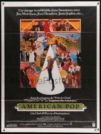 2s614 AMERICAN POP French 1p '81 cool rock & roll animation by Wilson McClean & Ralph Bakshi!
