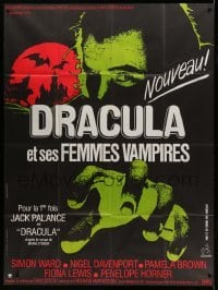 2s701 DRACULA French 1p '76 great different image of vampire Jack Palance reaching for YOU!