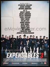 2s718 EXPENDABLES 3 French 1p '14 Sylvester Stallone, Mel Gibson, Jet Li & all-star cast!