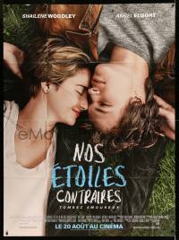 2s723 FAULT IN OUR STARS advance French 1p '14 Shailene Woodley, Ansel Elgort, one sick love story!