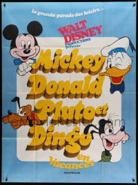 2s829 MICKEY DONALD PLUTO ET EN DINGO EN VACANCES French 1p '80 with Goofy & Donald Duck too!