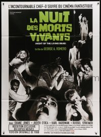 2s849 NIGHT OF THE LIVING DEAD French 1p R06 George Romero zombie classic, like the U.S. 1sheet!