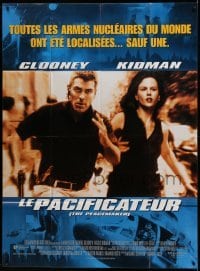 2s866 PEACEMAKER French 1p '97 great image of George Clooney & sexy Nicole Kidman!