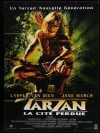 2s955 TARZAN & THE LOST CITY French 1p '98 Casper Van Dien saves civilization from evil!