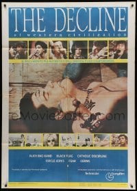 2s311 DECLINE OF WESTERN CIVILIZATION Italian 1p '83 cool montage of punk rock music greats!