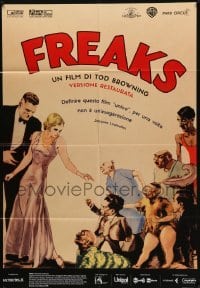2s325 FREAKS Italian 1p R16 Tod Browning classic, wonderful art from 1st release Belgian poster!