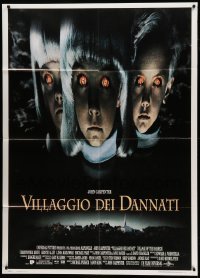 2s434 VILLAGE OF THE DAMNED Italian 1p '95 John Carpenter horror, cool image of creepy kids!