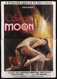 2s229 EMANUELLE QUEEN OF SADOS Italian 2p '80 Sciotti art of sexy near-naked Laura Gemser, Sexy Moon