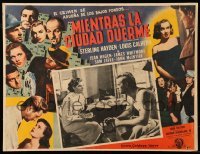 2s451 ASPHALT JUNGLE Mexican LC '50 John Huston noir, Sterling Hayden & Jean Hagen!