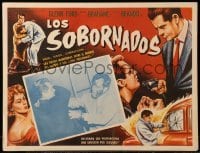 2s456 BIG HEAT Mexican LC R50s close up of Glenn Ford fighting Lee Marvin, Fritz Lang noir!