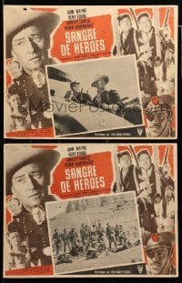 2s569 FORT APACHE 3 Mexican LCs '48 John Wayne, Henry Fonda, John Ford western!