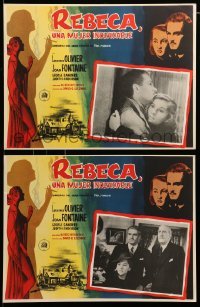 2s571 REBECCA 3 Mexican LCs R50s Alfred Hitchcock, Joan Fontaine, Laurence Olivier, C. Aubrey Smith