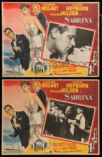 2s572 SABRINA 3 Mexican LCs '54 Audrey Hepburn, William Holden, directed by Billy Wilder!