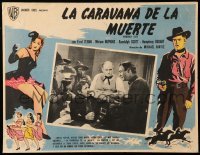 2s548 VIRGINIA CITY Mexican LC R50s great c/u of Humphrey Bogart & Randolph Scott, Michael Curtiz