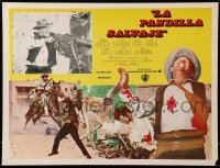 2s553 WILD BUNCH Mexican LC '69 Sam Peckinpah cowboy classic, William Holden with gatling gun!