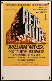 2s025 BEN-HUR WC R69 William Wyler classic religious epic, cool chariot art!