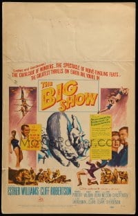 2s028 BIG SHOW WC '61 sexy Esther Williams & Cliff Robertson, great circus images!